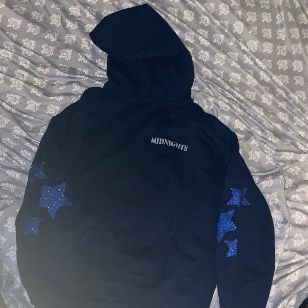 Midnights Hoodie with Blue Star Accents